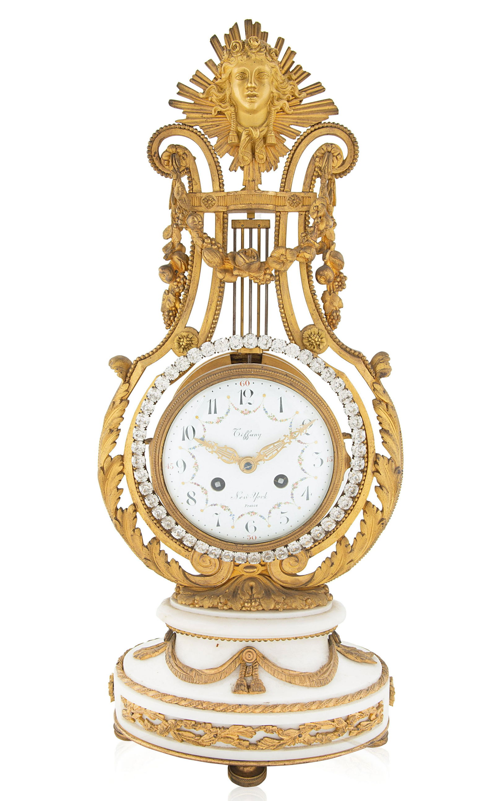 A LOUIS XVI STYLE BRONZE TIFFANY & CO. MANTLE CLOCK (1 of 4)