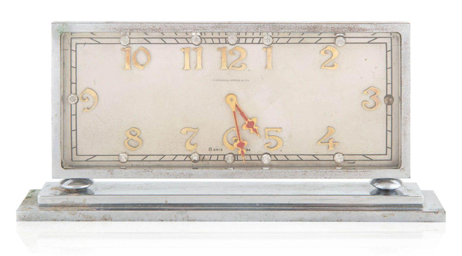 AN ART DECO DESK CLOCK, CONCORD WATCH CO. FOR MARSHALL (1 of 2)
