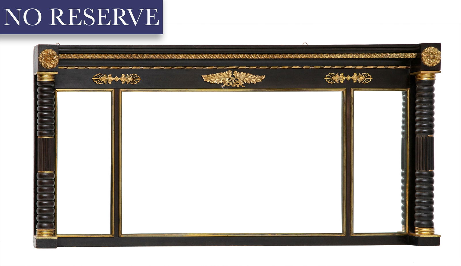 A FRENCH EMPIRE-STYLE ORMOLU-MOUNTED EBONIZED (1 of 2)