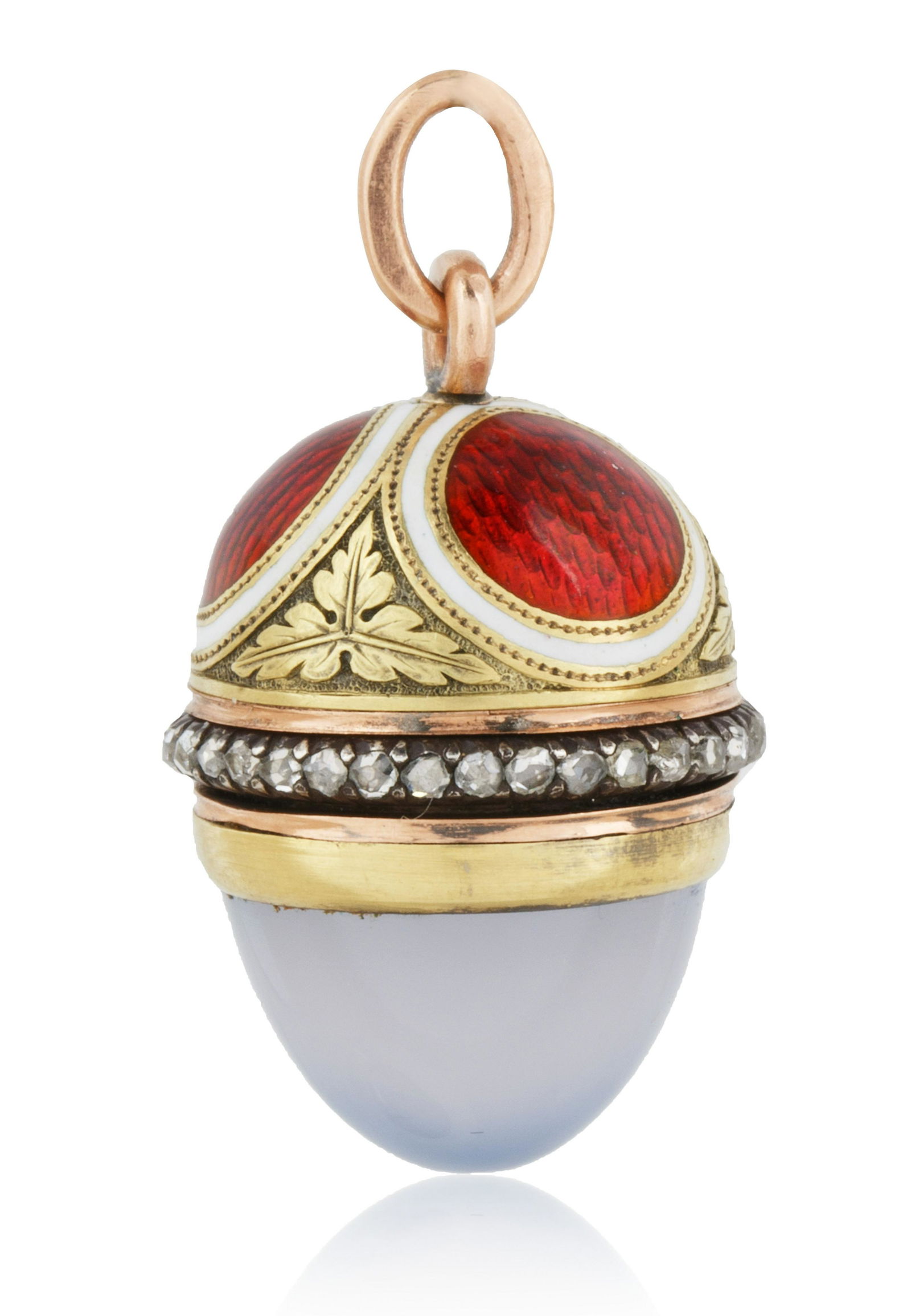 A 1908-1912 FABERGE AUGUST HOLLMING RUSSIAN GOLD, (1 of 4)
