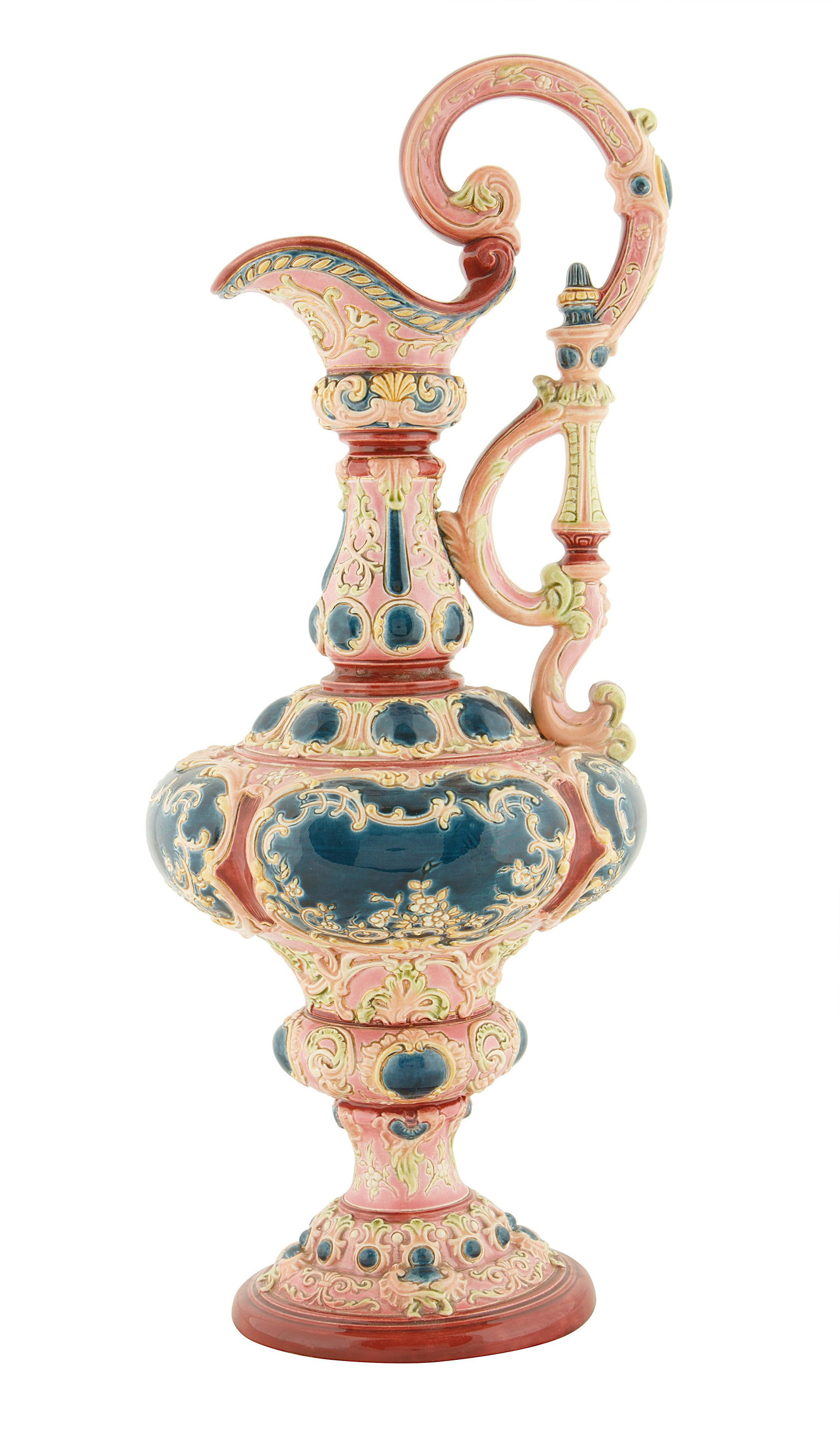 A 1861-1870 AUSTRIAN MAJOLICA EWER (1 of 4)