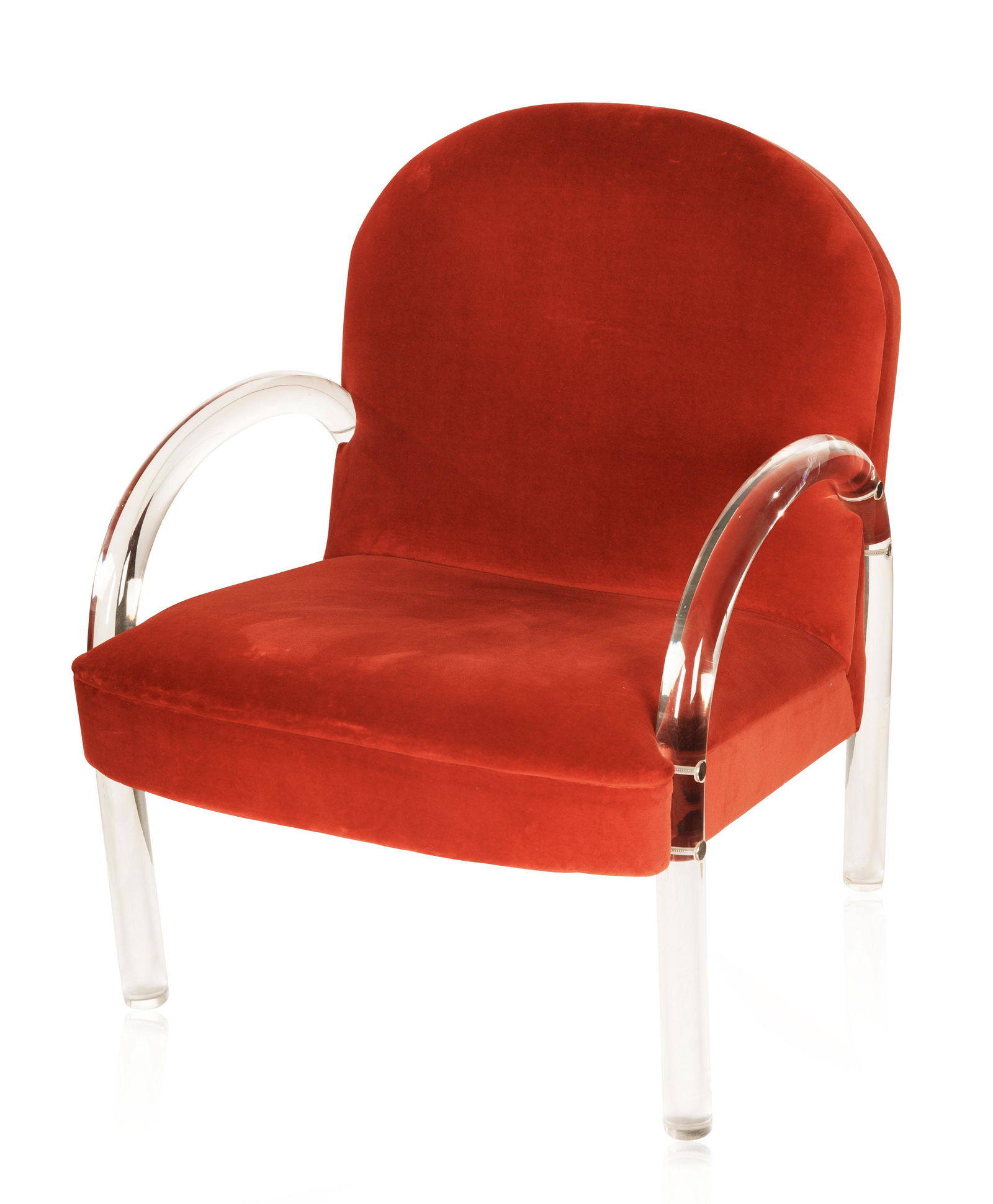 1970S PACE COLLECTION "WATERFALL" LUCITE ARMCHAIR (1 of 5)