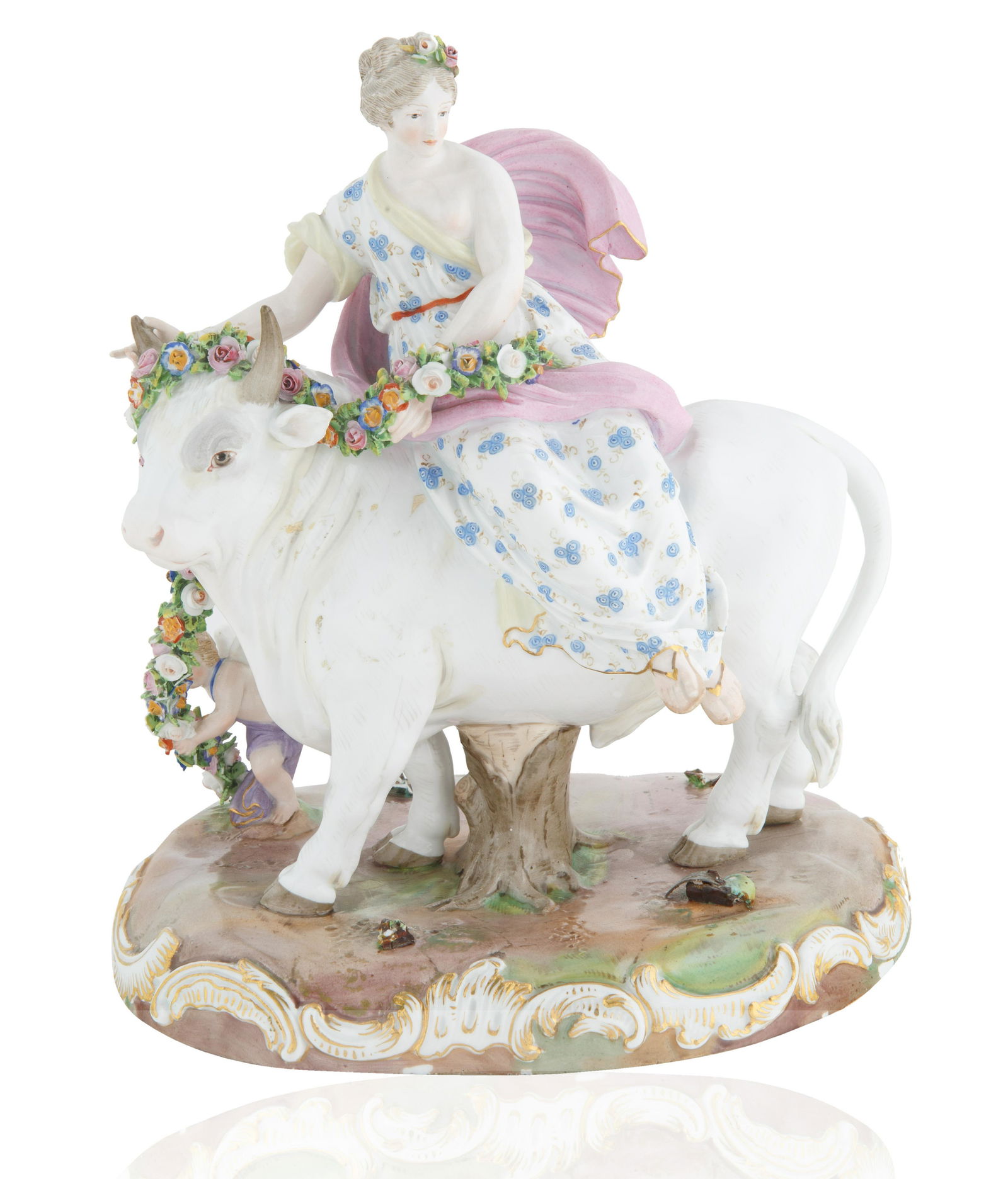 19TH CENTURY MEISSEN EUROPA PORCELAIN GROUP (1 of 5)