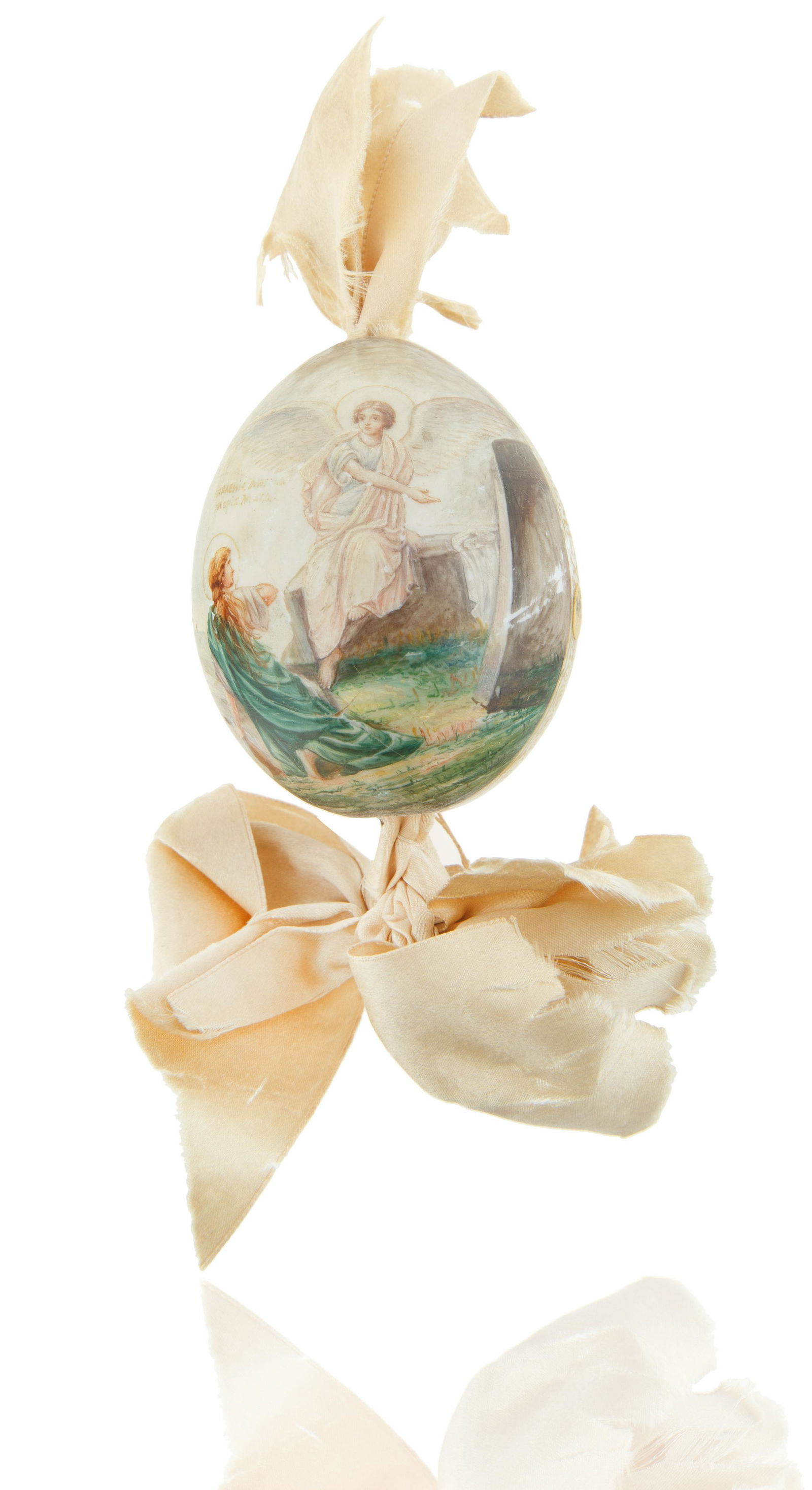 CIRCA 1890-1900 'RESURRECTION' EASTER EGG, IMPERIAL PORCELAIN FACTORY [HAMMER GALLERIES] (1 of 3)