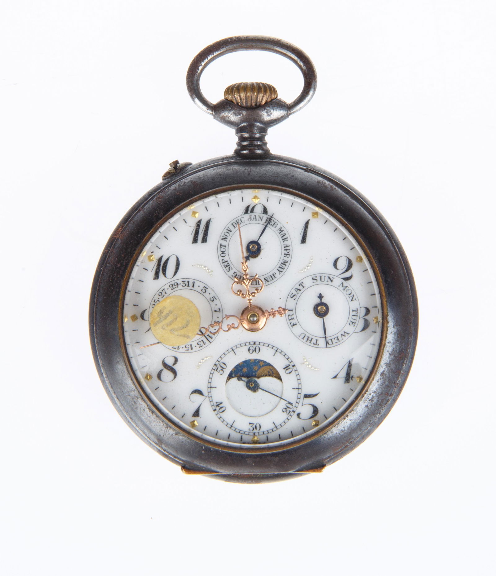 ANTIQUE SWISS POCKET CHRONOGRAPH (1 of 4)