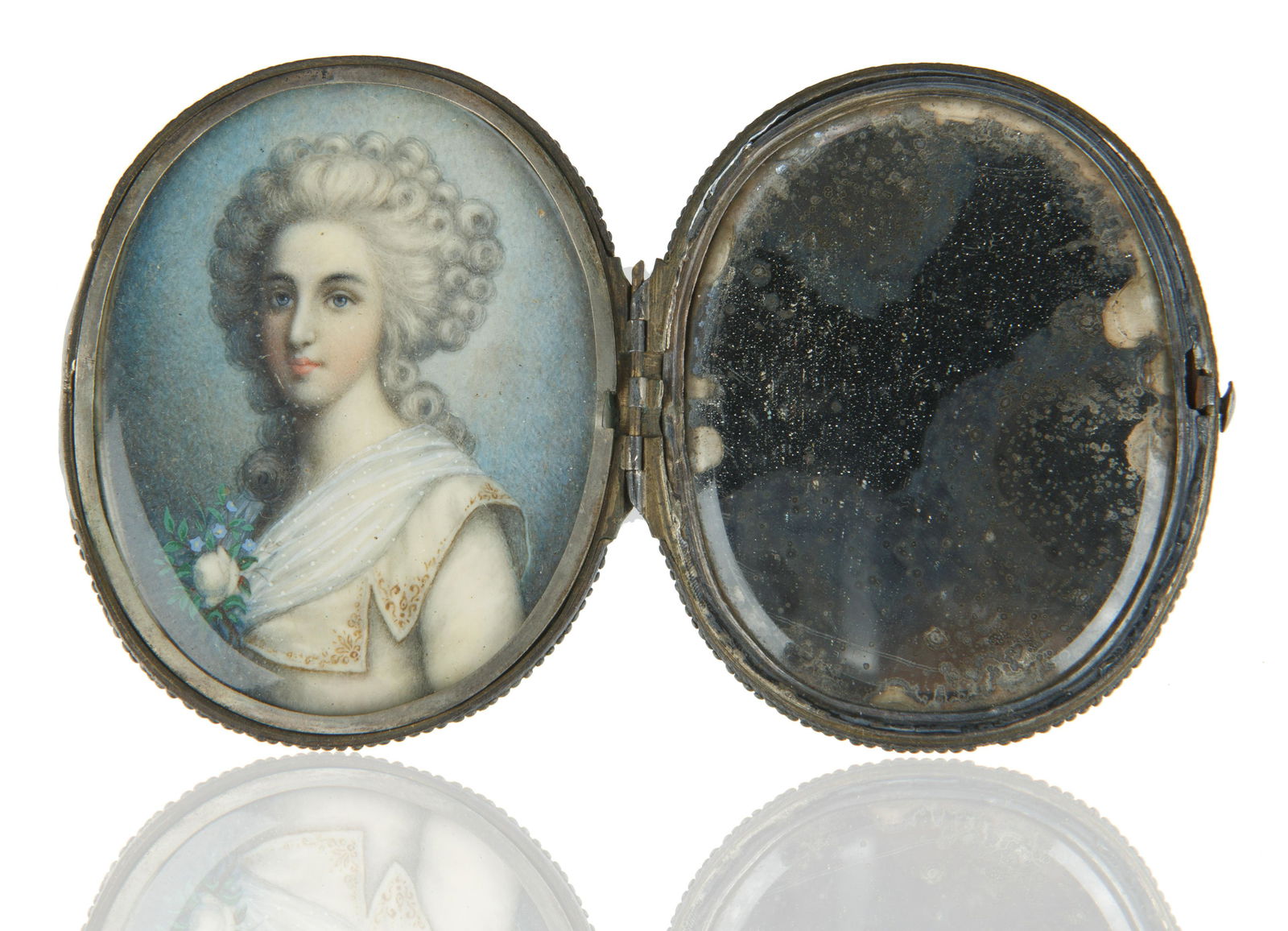 FRENCH PORTRAIT MINIATURE COMPACT (1 of 4)