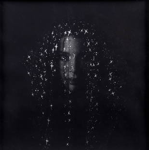 ARTURO TOULINOV (RUSSIAN B. 1960): Veil 1999 silver gelatin print 37 x 36.5 cm (14 5/8 x 14 3/8 in.) [sight] framed dimensions: 64.5 x 63.5 cm (25 3/8 x 25 in.) signed and with edition 2/15 on verso CONDITION Observed in frame, matte