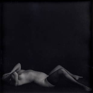 ARTURO TOULINOV (RUSSIAN B. 1960): Shame 2003 silver gelatin print 37 x 36.5 cm (14 5/8 x 14 3/8 in.) [sight] framed dimensions: 63.5 x 63.5 cm (25 x 25 in.) signed and with edition 1/15 on verso CONDITION Observed in frame, matte