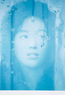 YANG QIAN (CHINESE B. 1959): Blue Girl 2009 inkjet screenprint on paper 81 x 61 cm (31 7/8 x 24 in.) [image]; 101.5 x 81.5 cm (40 x 32 1/8 in.) [full sheet] unframed signed lower right; edition 158/200 lower left, all in pencil 