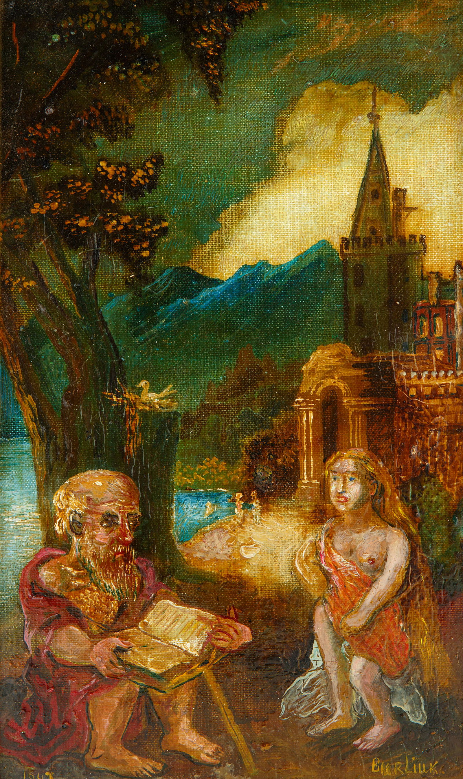 DAVID BURLIUK (UKRAINIAN 1882-1967) (1 of 5)