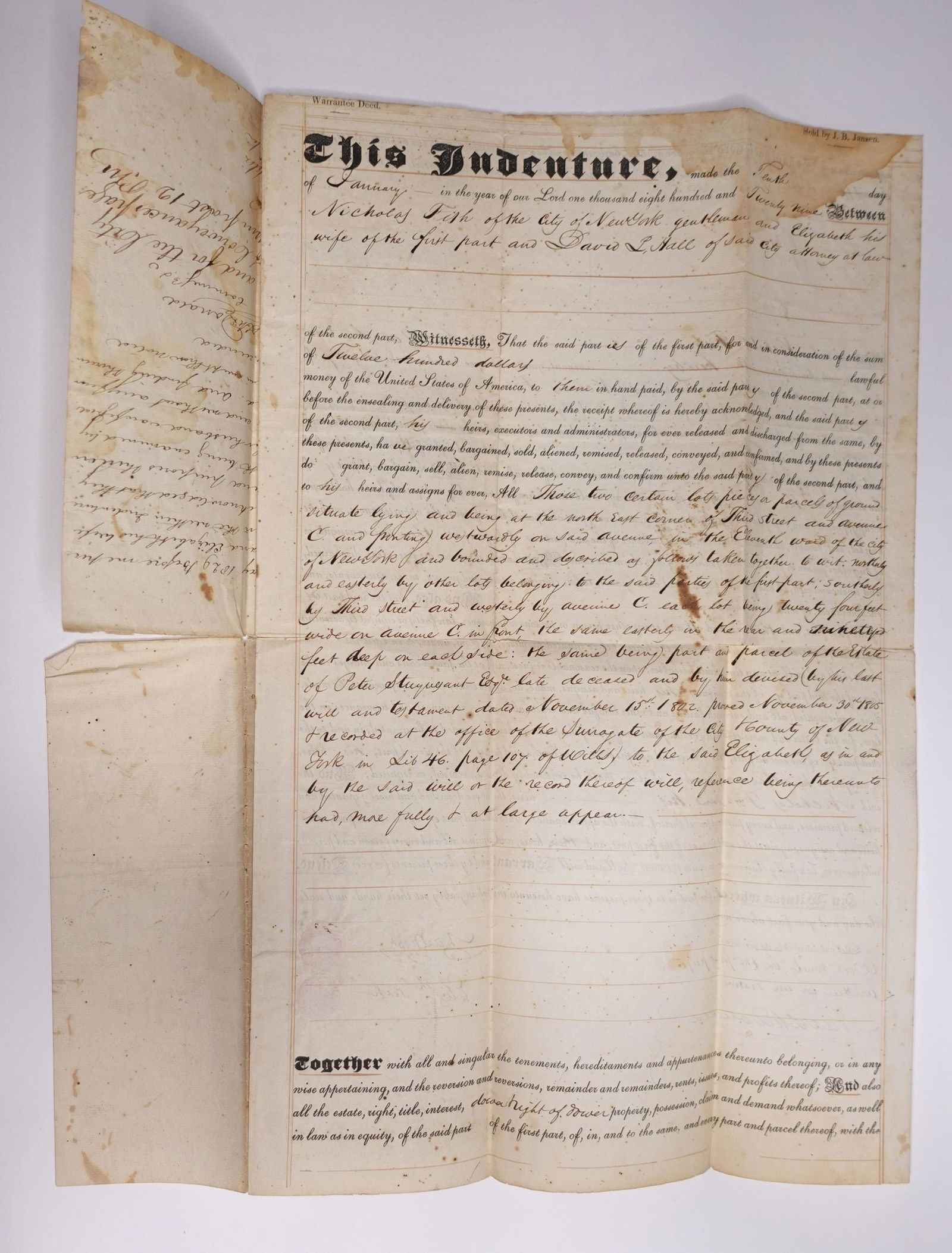 A GROUP OF SIGNED LETTERS, TWO ENGRAVINGS, TWO CLIPPED SIGNATURES, GOVERNMENT DOCUMENT RELEVANT TO (1 of 6)