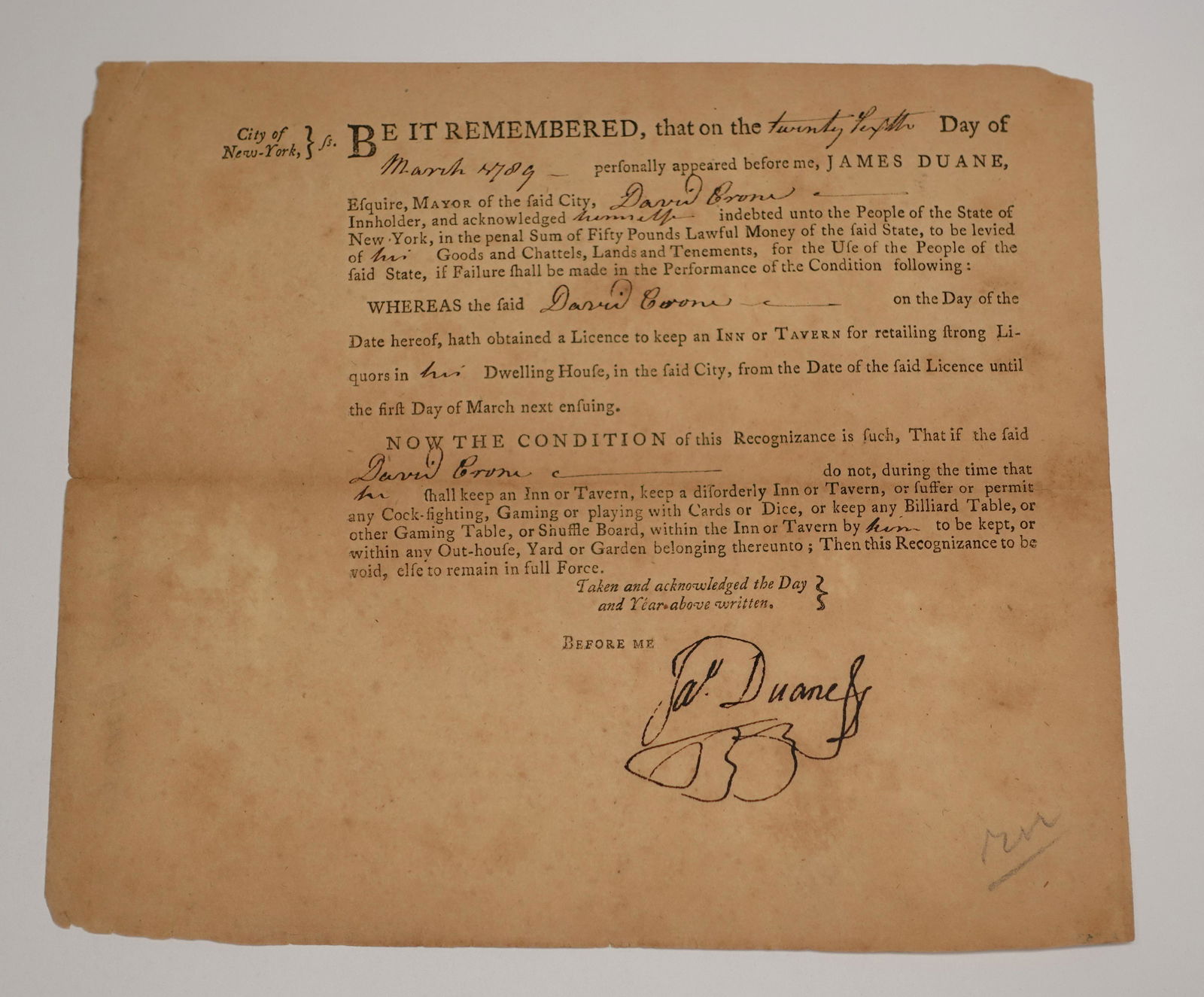 TWO SIGNED OFFICIAL COURT DOCUMENTS ONE SIGNED BY THE FORMER MAYOR OF NEW YORK CITY THE OTHER BY (1 of 4)