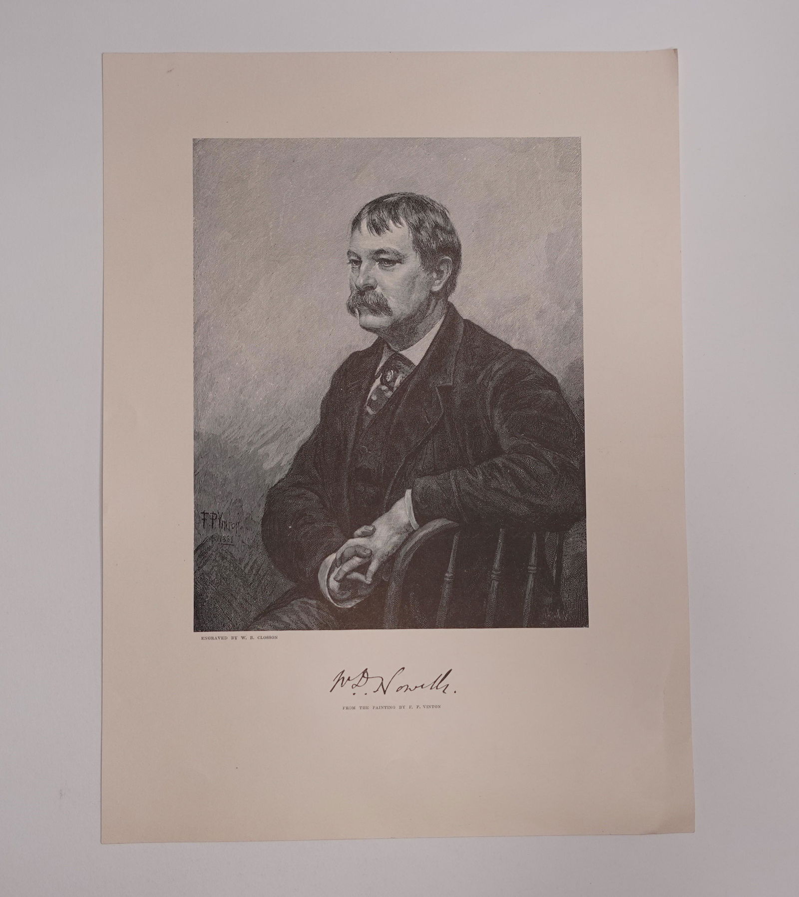 A CUT SIGNATURE AND ENGRAVING OF AMERICAN JOURNALIST WILLIAM LLOYD GARRISON (1 of 2)