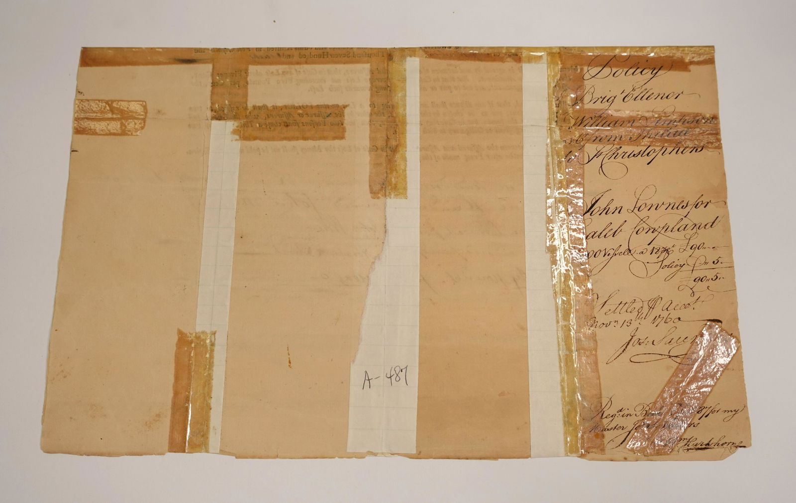 A SIGNED DOCUMENT BY BRIGADIER GENERAL JOHN MEADE (1 of 1)