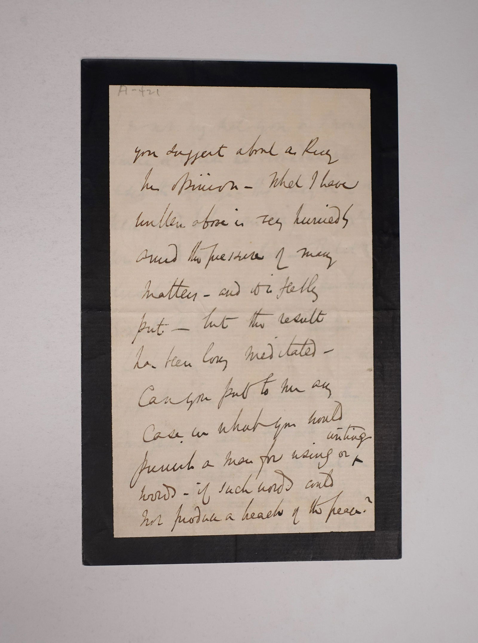 A COLLECTION OF SIGNED LETTERS FROM VARIOUS ENGLISH WRITERS AND FIGURES, INCLUDING ENGLISH HISTORIAN: A COLLECTION OF SIGNED LETTERS FROM VARIOUS ENGLISH WRITERS AND FIGURES, INCLUDING ENGLISH HISTORIAN HENRY THOMAS BUCKLE 4 pages, 2 cut signatures, three mounted, loose; largest measuring: 25.5 x 21 c