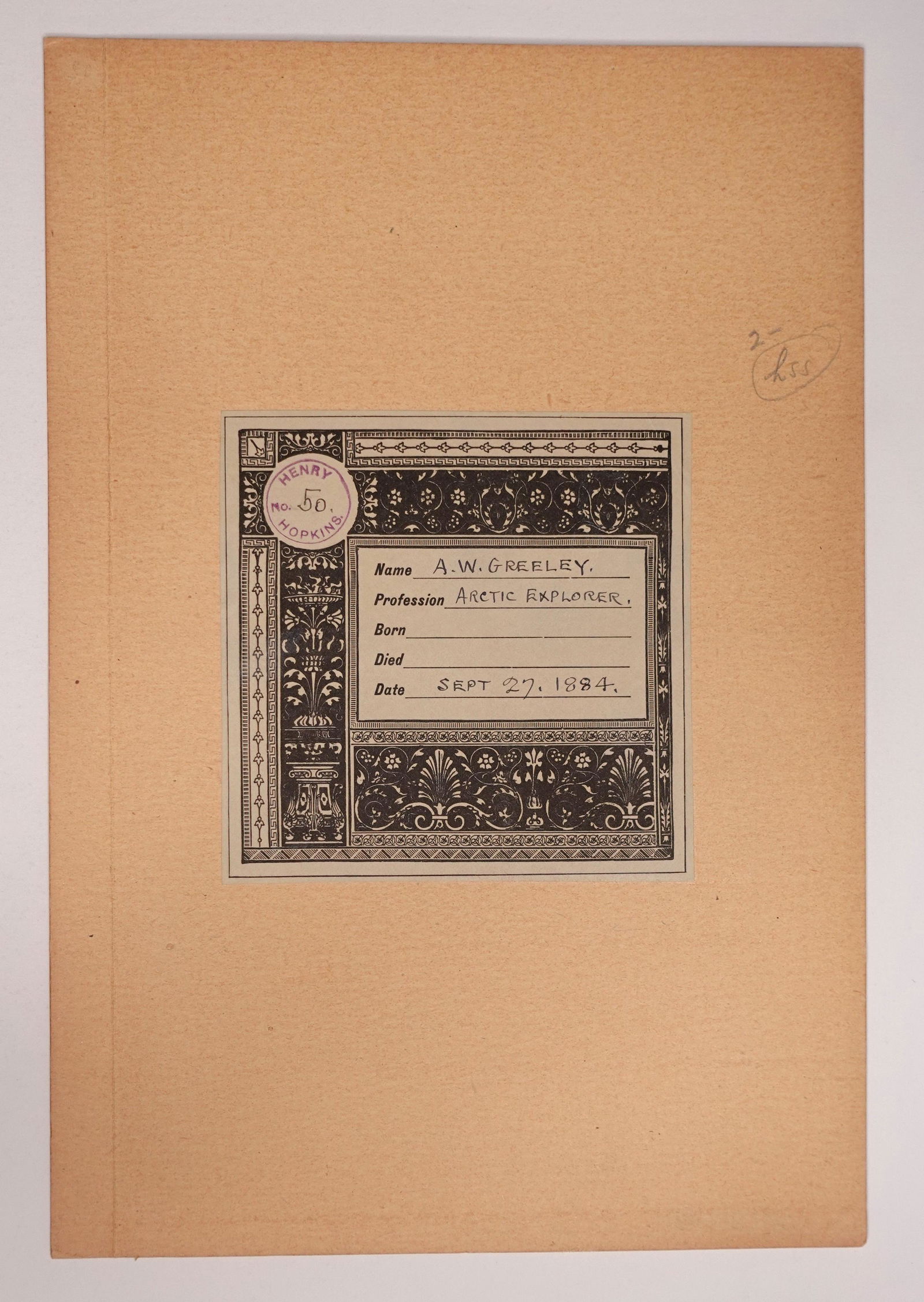 A SIGNED LETTER AND PHOTOGRAPH FROM, UNITED STATES ARMY OFFICER AND ARCTIC EXPLORER, ADOLPHUS GREELY (1 of 3)