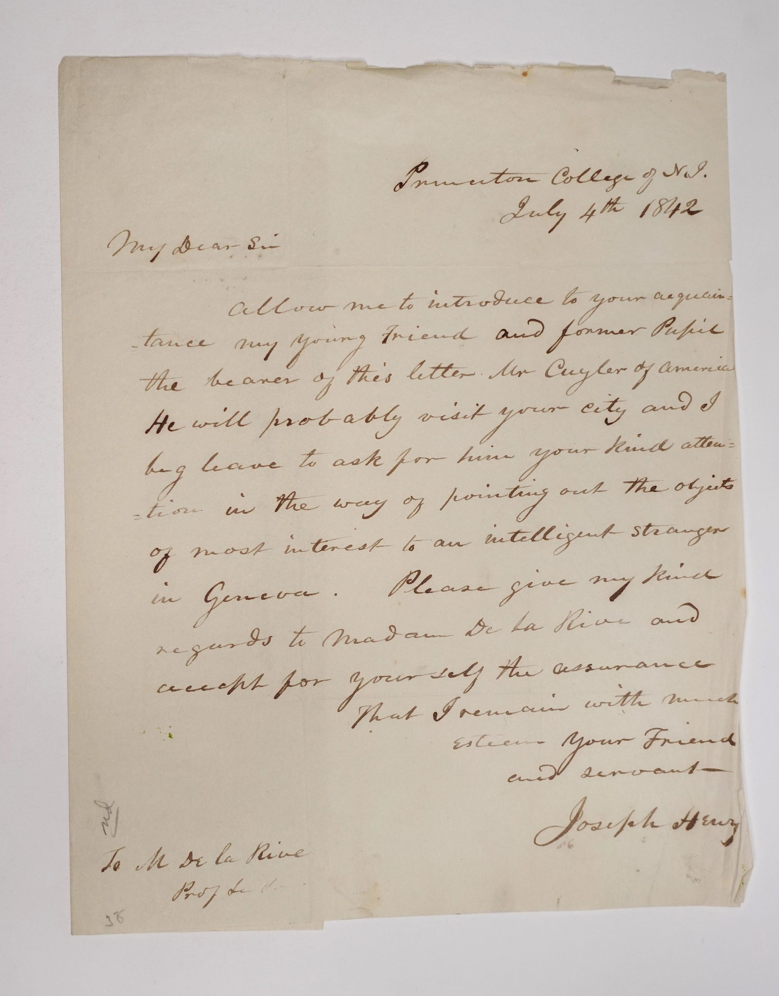 TWO SIGNED LETTERS FROM AMERICAN SCIENTIST AND FORMER FIRST SECRETARY OF THE SMITHSONIAN (1 of 5)