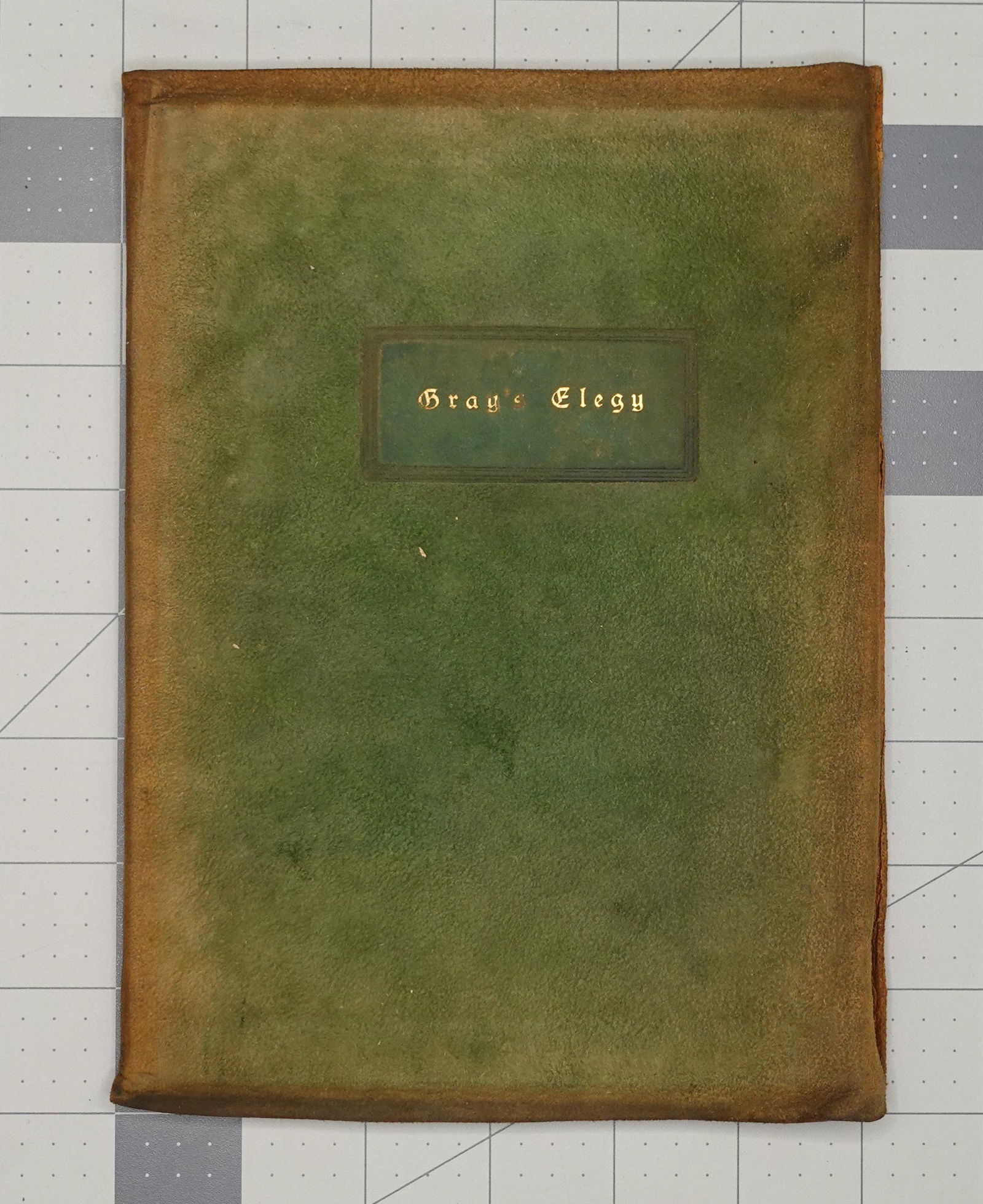 ELBERT HUBBARD, GRAYâ€™S ELEGY, 1903. First edition (1 of 4)