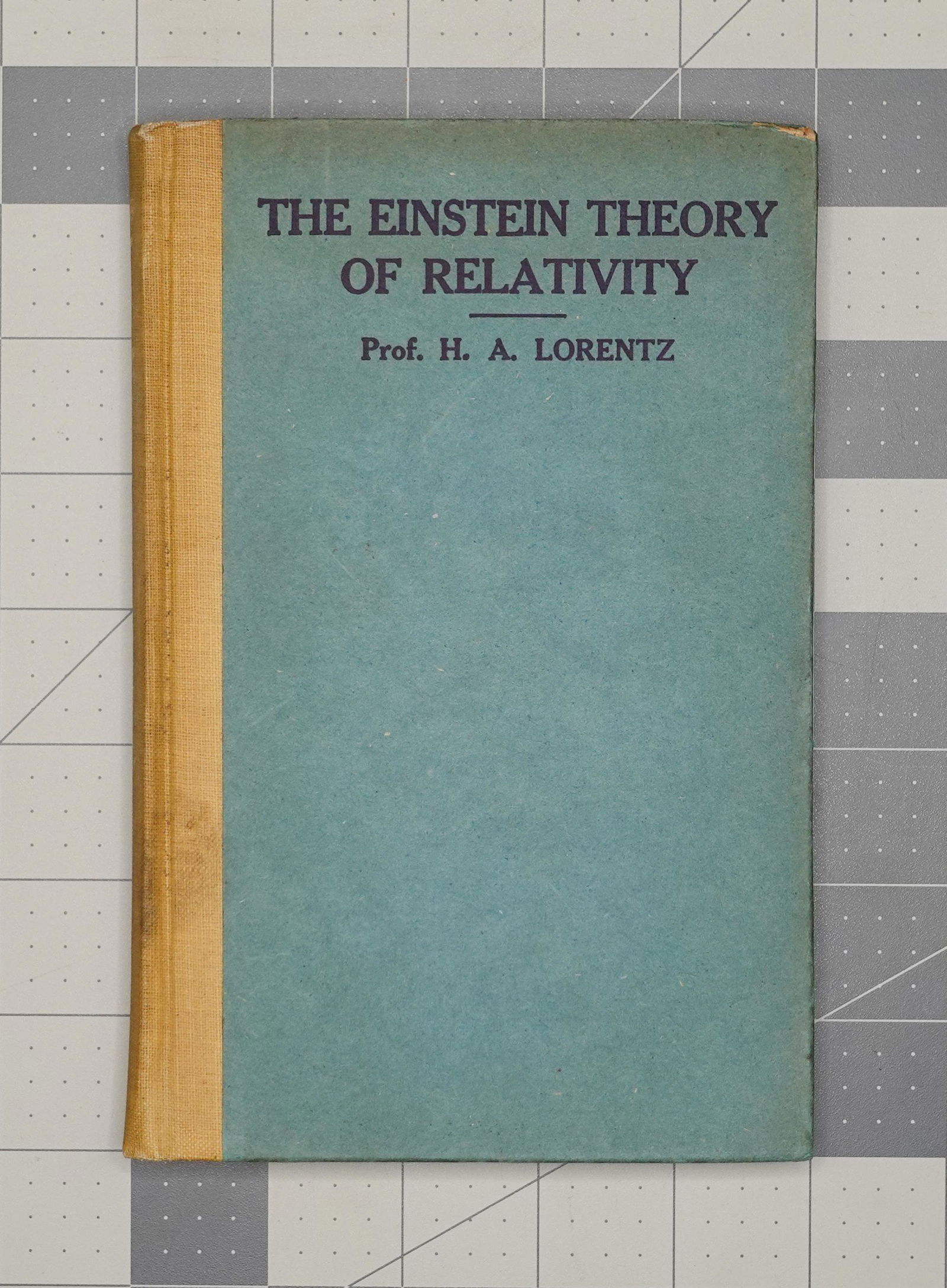 LORENTZ, THE EINSTEIN THEORY OF RELATIVITY, 1920 (1 of 4)