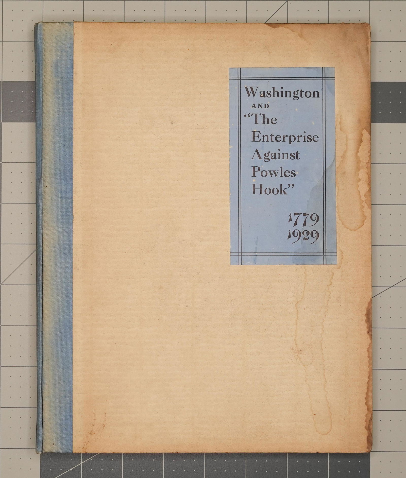 RICHARDSON, WASHINGTON AND "THE ENTREPRISE AGAINST POWLES HOOK", 1929 (1 of 3)