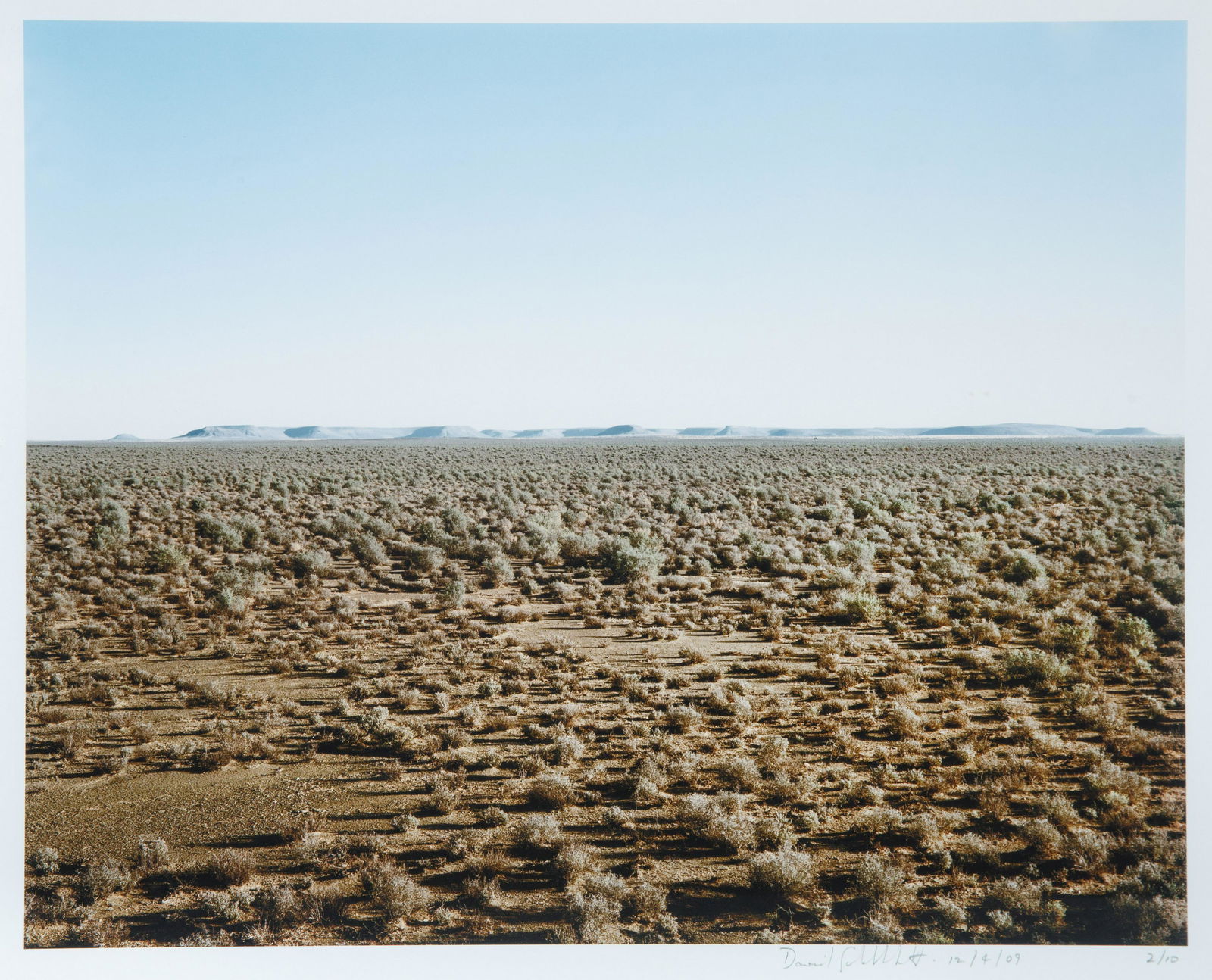 DAVID GOLDBLATT (SOUTH AFRICAN 1930-2018): DAVID GOLDBLATT (SOUTH AFRICAN 1930-2018) Kapgat se berye, Karoo,2009 digital print in pigment inks on paper image: 36 x 45 cm (14 1/8 x 17 3/4 in.) framed dimensions: 55.5 x 62.5 cm (21 7/8 x 24 5/8