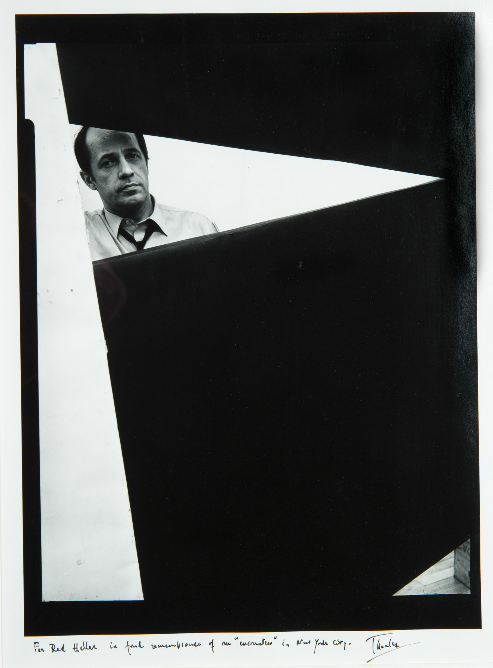 ARNOLD NEWMAN (AMERICAN 1918-2006): ARNOLD NEWMAN (AMERICAN 1918-2006) Pierre Boulez (composer and conductor, in his studio, New York), 1969 gelatin silver print 33 x 24 (13 x 9 in.) [sight] 51 x 41 cm (20 1/8 x 16 1/8 in.) PROVENANCE S