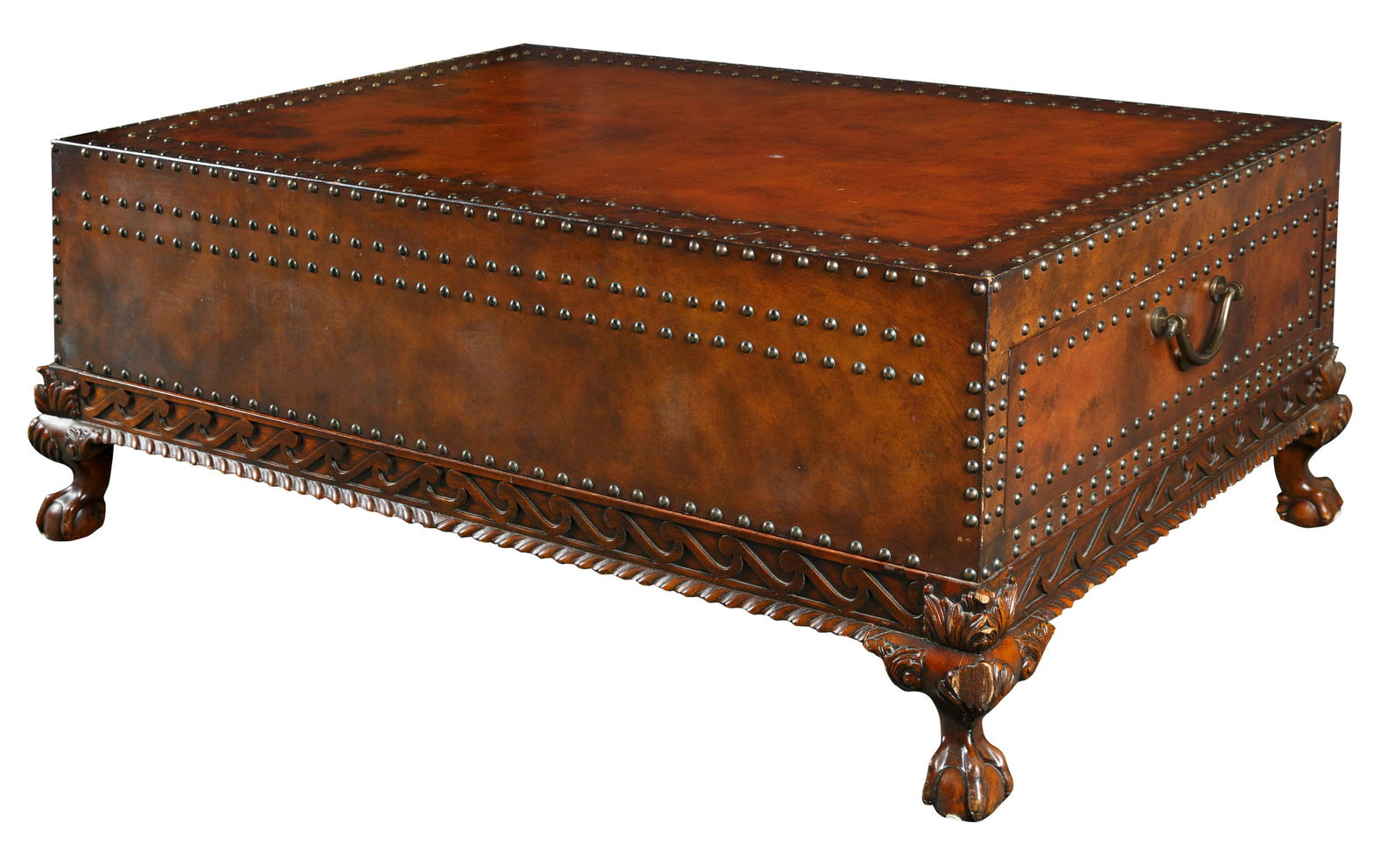 VINTAGE RALPH LAUREN TRUNK STYLED WOOD COFFEE TABLE (1 of 1)