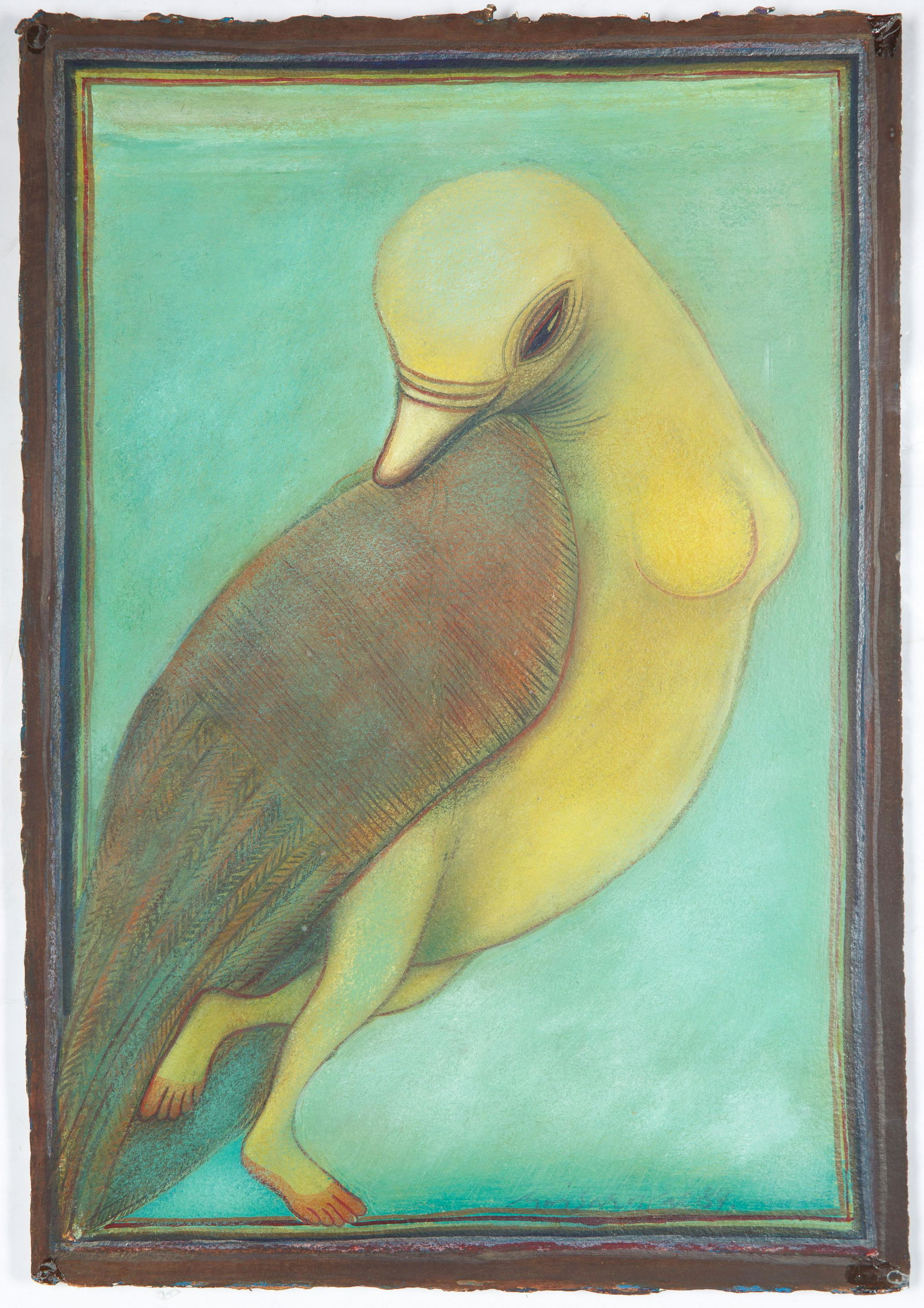 GOGI SAROJ PAL (INDIAN, B.1945): GOGI SAROJ PAL (INDIAN, B.1945)Sacred Thread, 1989gouache on paper 56 x 38 cm (22 x 15 in.) [sheet]framed dimensions: 75 x 58 cm (29 1/2 x 22 7/8 in.)signed lower right