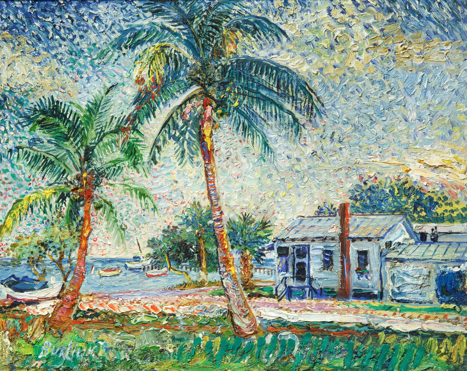 DAVID BURLIUK (UKRAINIAN 1882-1967) (1 of 5)