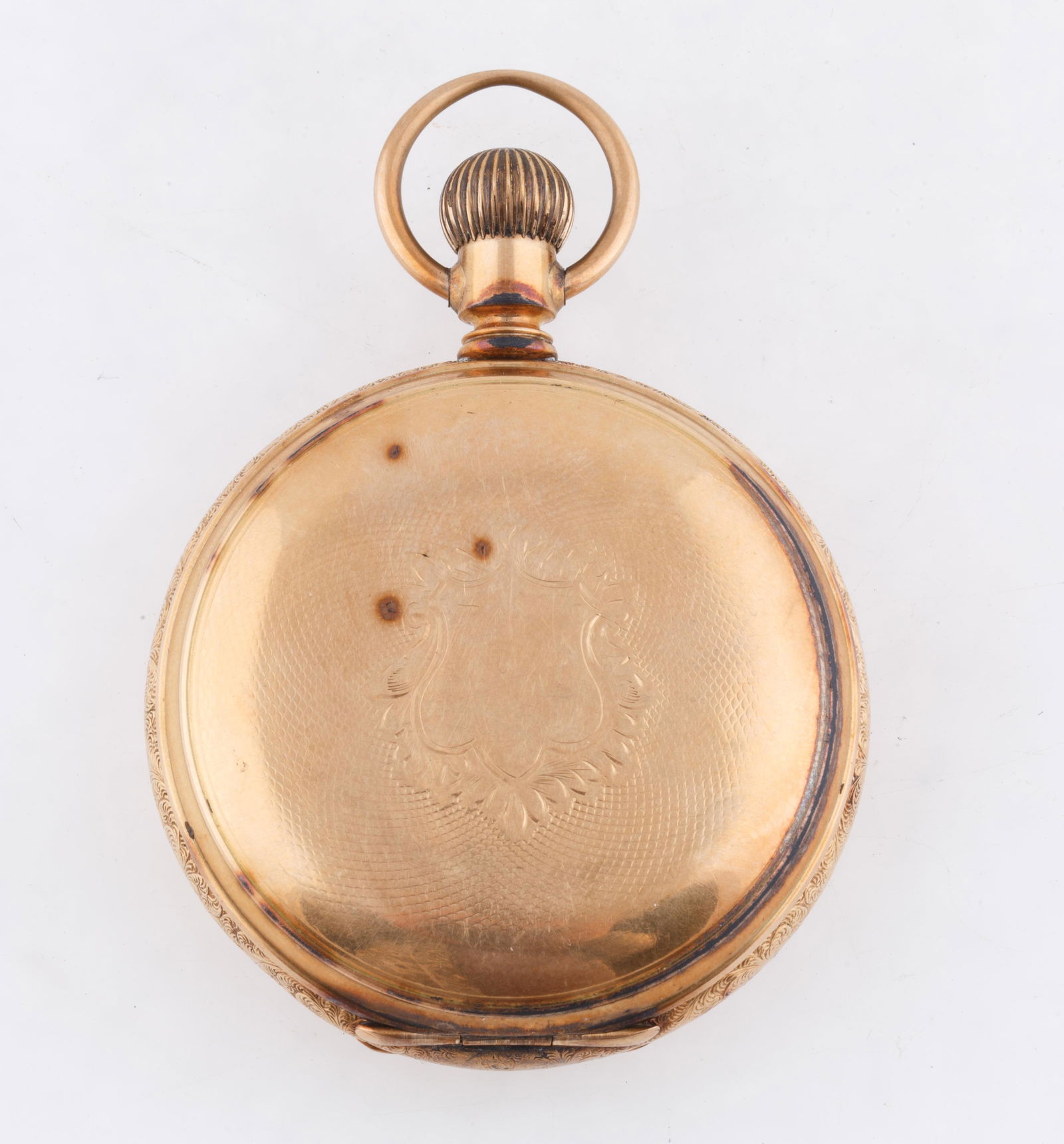 ELGIN NATIONAL WATCH CO GILT CASE PICKET WATCH, CIRCA 1890 (1 of 17)