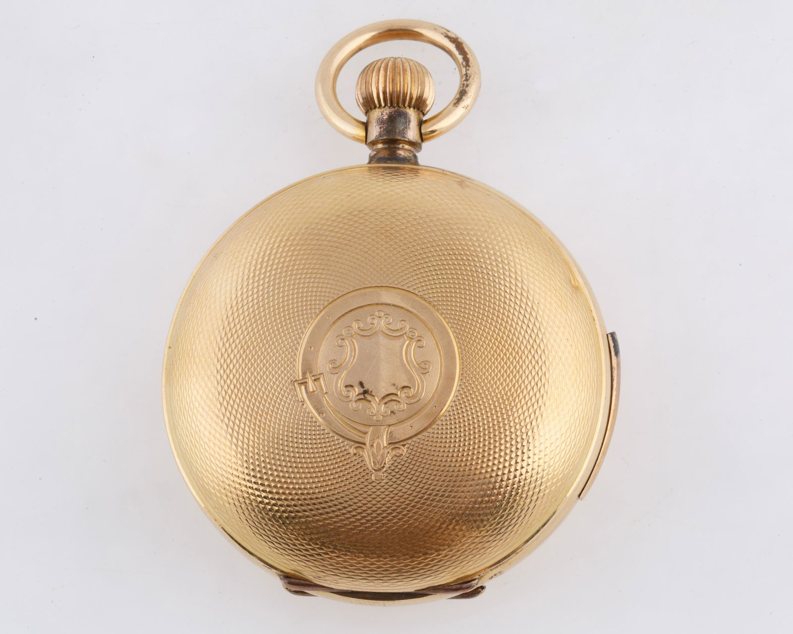 LARGE GILT CASE POCKET WATCH (1 of 8)