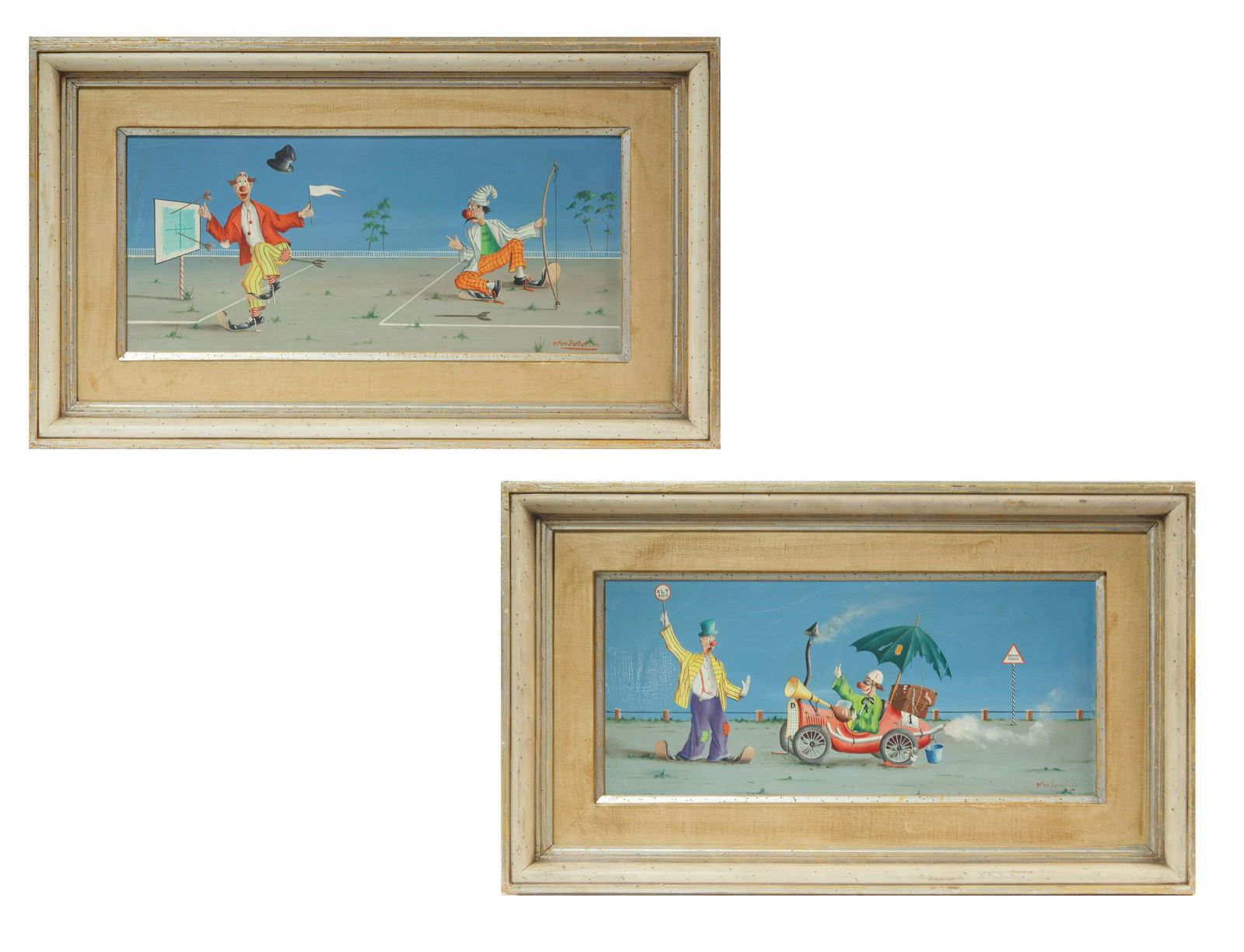 PAIR OF PAINTINGS BY ALFANO DARDARI (ITALIAN 1924-1988) (1 of 7)