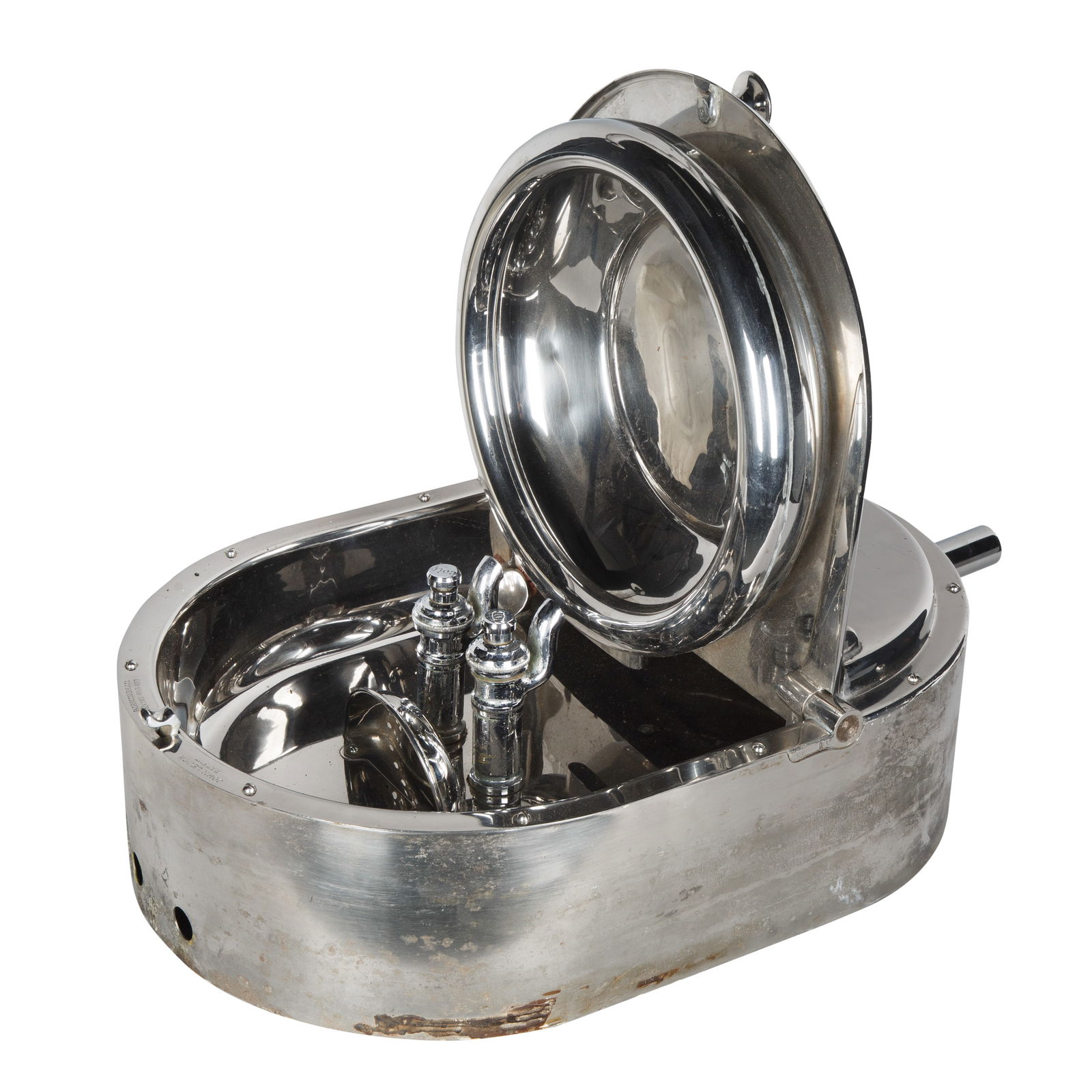 VINTAGE PULLMAN RAILROAD SINK BY JOHN LEVICK, CIRCA 1920 (1 of 5)