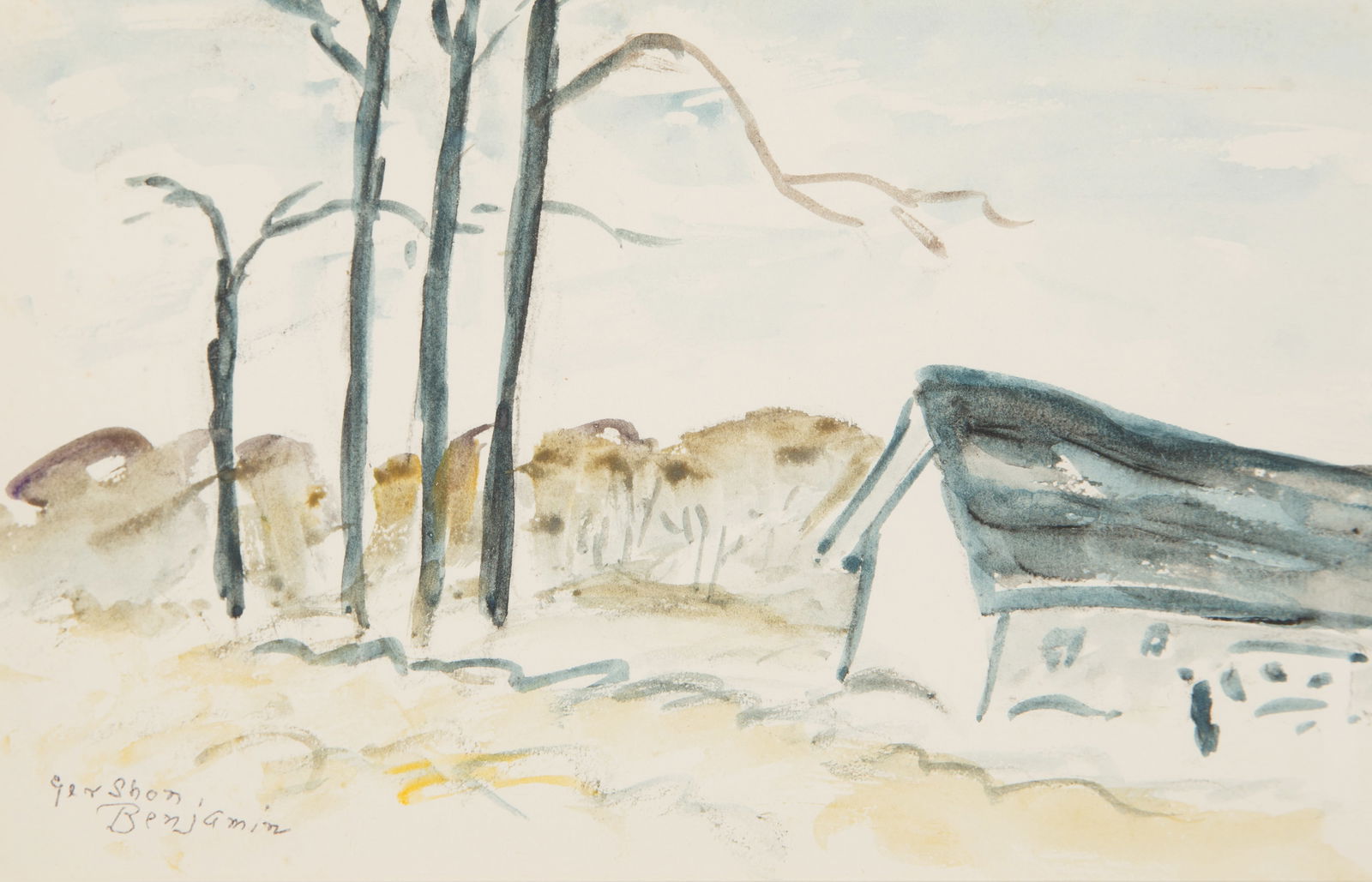 GERSHON BENJAMIN (ROMANIAN-AMERICAN 1899-1985) (1 of 4)