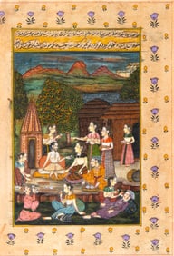 AN ILLUSTRATION FROM A LATE MUGHAL HISTORICAL MANUSCRIPT, DELHI SCHOOL, NORTHERN INDIA, FIRST HALF