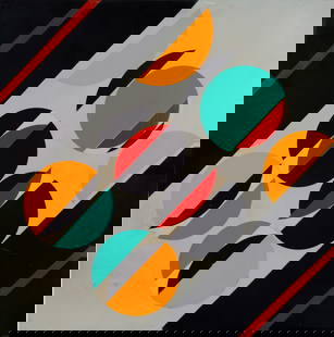ARY BRIZZI (ARGENTINEAN 1930-2014): ARY BRIZZI (ARGENTINEAN 1930-2014)Abstract , lacquer on panel40 x 40 cm (15 3/4 x 15 3/4 in.) unframedsigned on verso