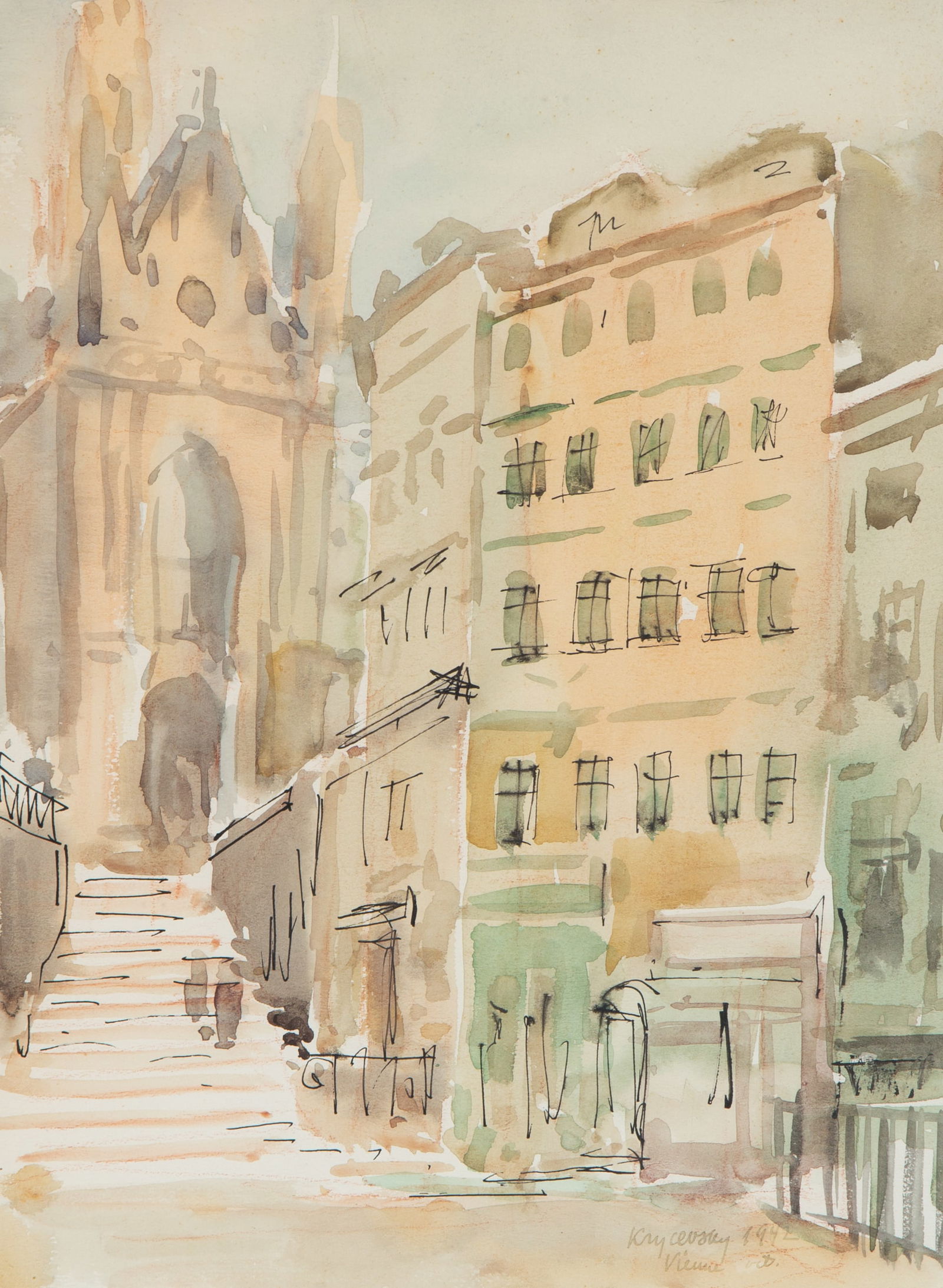 MYKOLA KRYCHEVSKY (UKRAINIAN-FRENCH 1898-1961) (1 of 4)