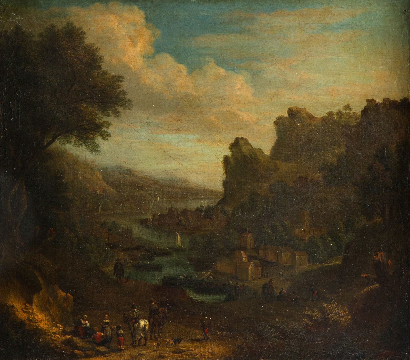 ATTRIBUTED TO JAN GRIFFIER THE ELDER (DUTCH 1645-1718) (1 of 3)