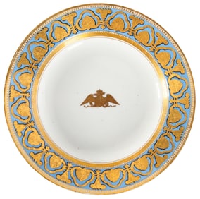 A RUSSIAN PORCELAIN BOWL FROM THE ROPSHA SERVICE, IMPERIAL PORCELAIN MANUFACTORY, ST. PETERSBURG,