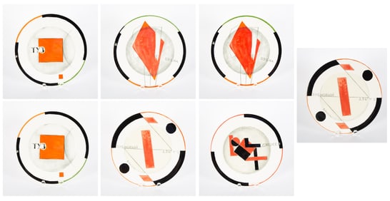 SEVEN PLATES BY VLADIMIR NEMUKHIN (1925-2016) FOR VILLEROY AND BOCH
