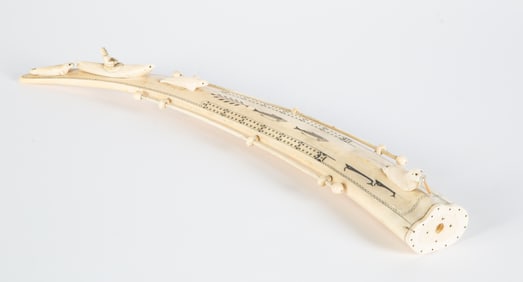 AN INUIT WALRUS CRIBBAGE BOARD