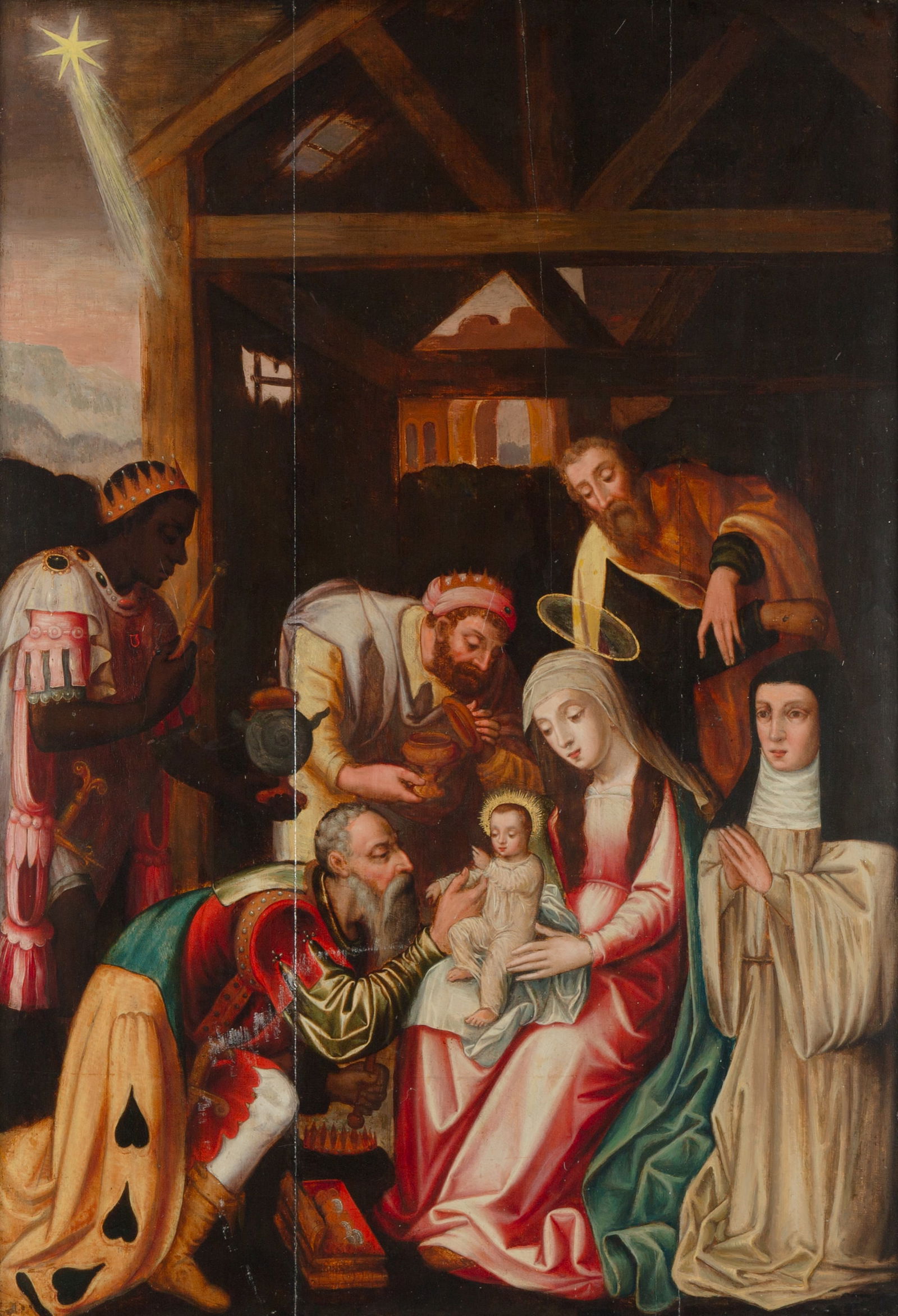 16TH CENTURY FLEMISH SCHOOL OLD MASTER PAINTING (1 of 5)