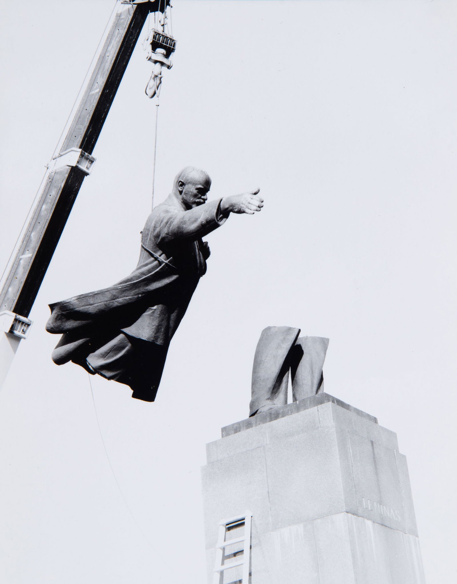 ANTANAS SUTKUS (LITHUANIAN B.1939): ANTANAS SUTKUS (LITHUANIAN B.1939) Sudie, partijos draugai!, Vilnius (Good-bye, Party Comrades!, Vilnius), 33359 gelatin silver print 24 x 14 cm (9 1/2 x 5 1/2 in.) unframed signed and dated on verso