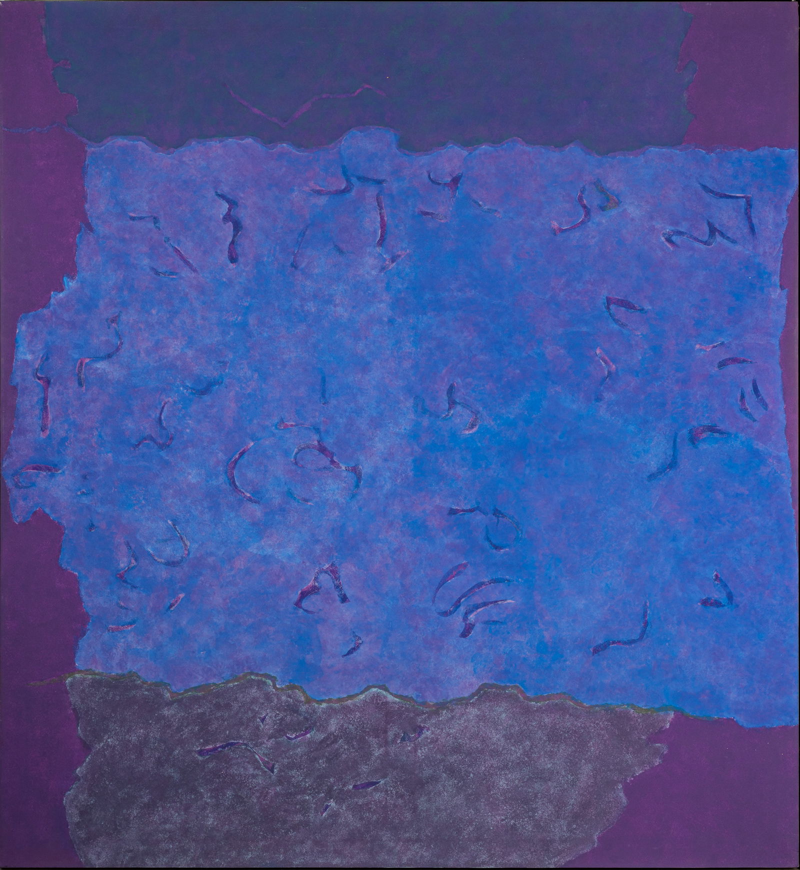 THEODOROS STAMOS (GREEK-AMERICAN 1922-1997): THEODOROS STAMOS (GREEK-AMERICAN 1922-1997) Infinity Field, Jerusalem Series, circa 1984-1985 acrylic on canvas 183 x 168 cm (72 x 66 1/8 in.) framed dimensions: 188 x 174 cm (74 x 68 1/2 in.) PROVENA