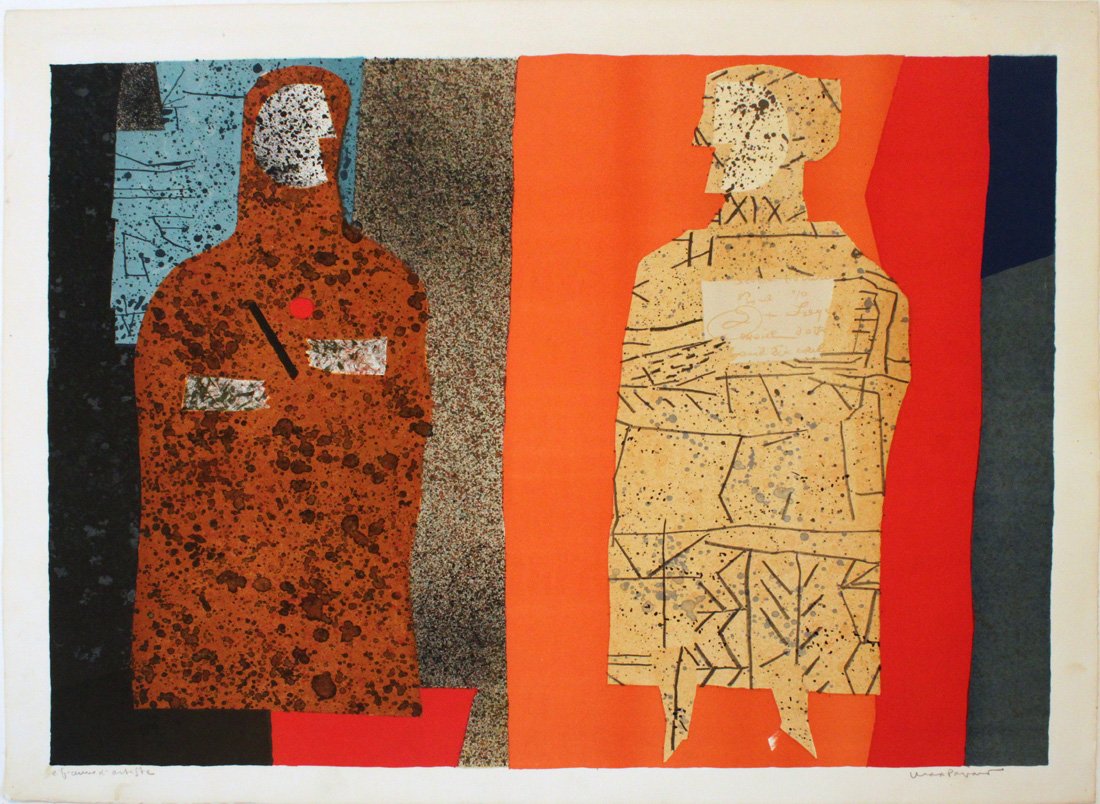 MAX PAPART (FRENCH 1911 - 1994): MAX PAPART (FRENCH 1911 - 1994) Untitled AP lithograph 48.2 x 66 cm (19 x 26 in.) All artworks in this auction will exhibited and auctioned in Kent, Connecticut. After the auction, this artwork can be