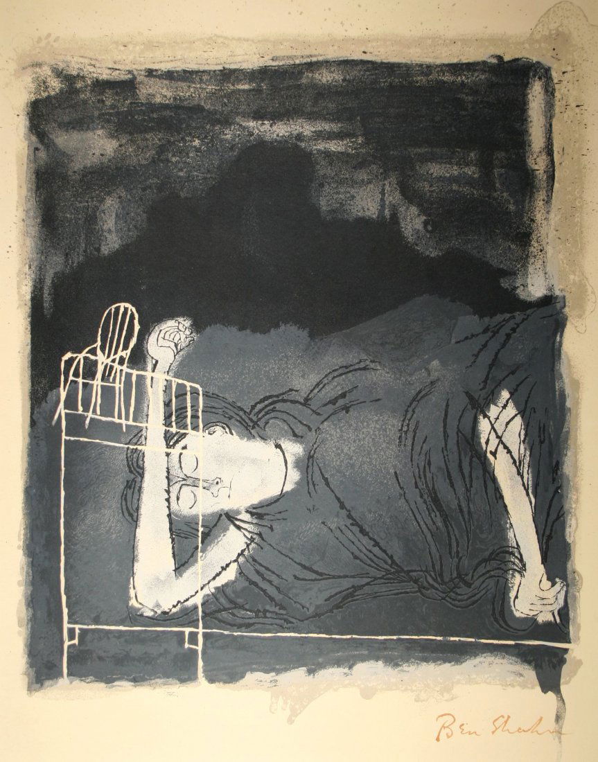 BEN SHAHN (AMERICAN 1898-1969): BEN SHAHN (AMERICAN 1898-1969) Screams of Women in Labor lithograph 19 x 16 in. (48.3 x 40.6 cm.) All artworks in this auction will be exhibited and auctioned in Kent, Connecticut. After the auction,
