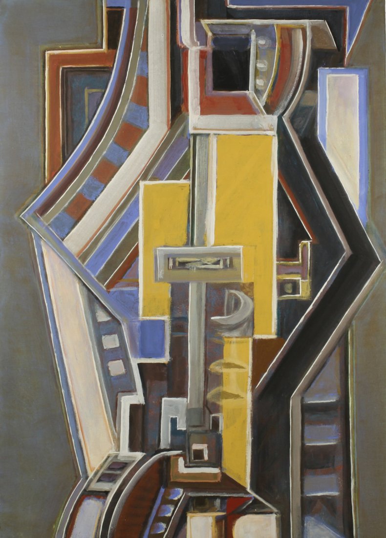 ANATOLY DMITRIEVICH CHASHCHINSKIY (RUSSIAN B. 1942),: ANATOLY DMITRIEVICH CHASHCHINSKIY (RUSSIAN B. 1942), 'The Silent Conversation' 2008, tempera on canvas, 70 x 50 cm (27 1/2 x 19 5/8 in.), signed, titled, and dated on verso, LOT NOTES: Anatoly Chashch