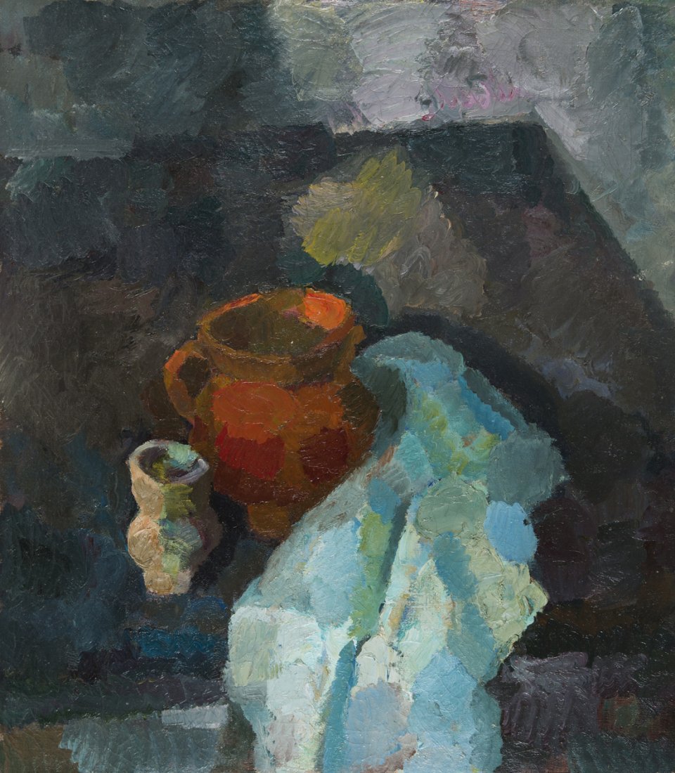 ROBERT RAFAELOVICH FALK (RUSSIAN 1886-1958) Still Life: ROBERT RAFAELOVICH FALK (RUSSIAN 1886-1958) Still Life , oil on canvas 66.7 x 60 cm (26 1/4 x 23 5/8 in.) signed and titled on verso EXPERTISE A certificate of expertise from D. B. Sarabianov, Art Con