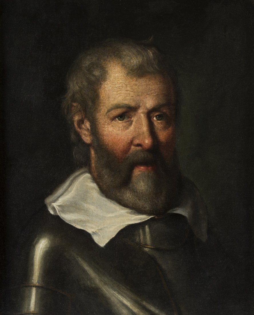 OLD MASTER AFTER BERNARDO STROZZI IL CAPPUCCINO: OLD MASTER AFTER BERNARDO STROZZI IL CAPPUCCINO (ITALIAN 1581-1644) Portrait of a Nobleman, oil on canvas 53.3 x 42.6 cm (21 x 16 3/4 in.)