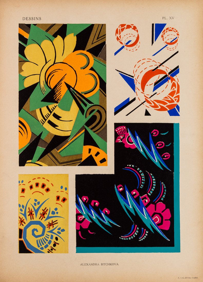 DESSINS. 20 PLANCHES EN COULEURS. [POCHOIR PLATES], (1 of 5)